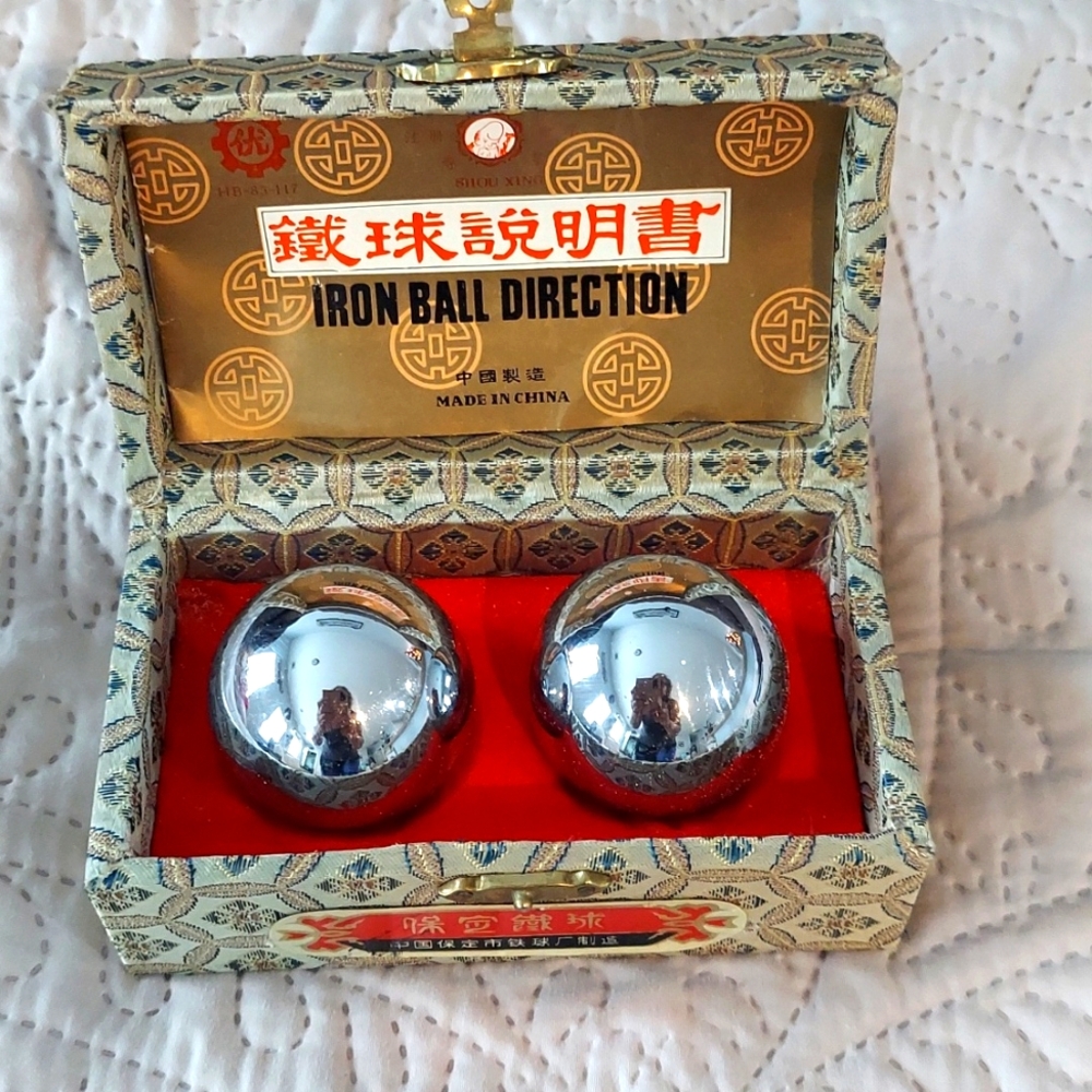 Iron Balls for relaxation Meditation Stress Relief vintage